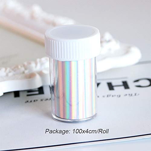 Decoración de uñas 1 Rollo De Esmalte De Uñas Pegatinas Mate De La Hoja De Transferencia Nails Estrellada Puro Adhesivo Adhesivos De Uñas De Arte Decoración (Color : Matte Gold)