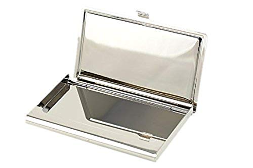 Deep Field Flowers Macro Nature - Tarjetero de acero inoxidable para tarjetas de visita, personalizable