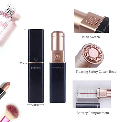 Depiladora Facial Mujer Eléctrica Depiladora Mujer Afeitadora Sin Dolor Depiladoras Femeninas Mini Portátil Removedor de Cabello Afeitadora Eléctrica para para Labios Cara Brazos Piernas Axila Bikini