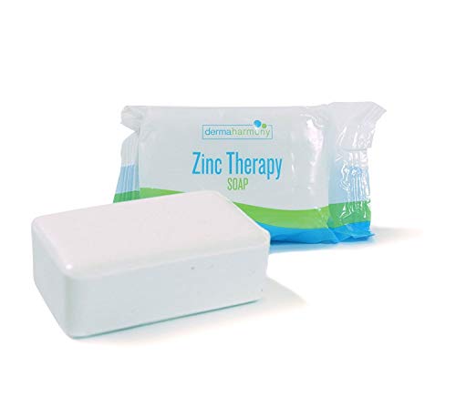 DermaHarmony 2% Pyrithione Zinc (ZnP) Bar Soap 4 oz - Crafted for Those with Skin Conditions - Seborrheic Dermatitis, Dandruff, Psoriasis, Eczema, etc.