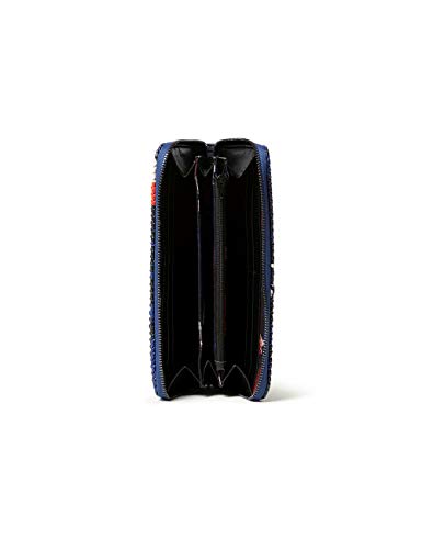 Desigual Accessories PU Long Wallet, Largo Walet. para Mujer, azul, U
