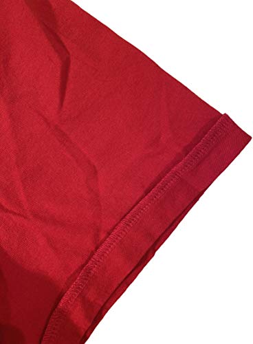 Desigual Adolfo - Camiseta con bordado para hombre, color rojo -  Rojo -  X-Large