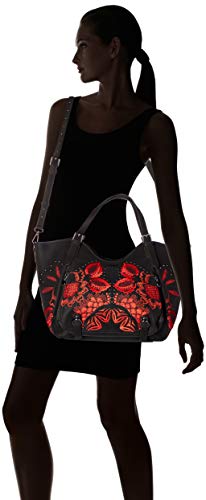 Desigual Bag Gemini Rotterdam, Bandolera para Mujer, Negro (Negro), 30x15x31 centimeters (B x H x T)