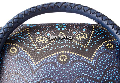 Desigual Bag Tekila Sunrise Loverty, Bolso Plegable para Mujer, Azul (Petrucho), U