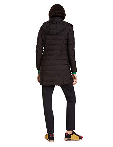 Desigual Coat Mandala Abrigo, negro (negro 2000), 44 para Mujer