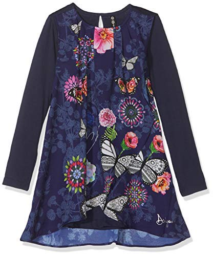 Desigual Fal Star Vestido, Azul (Navy 5000), 128 (7/8 años) para Niñas