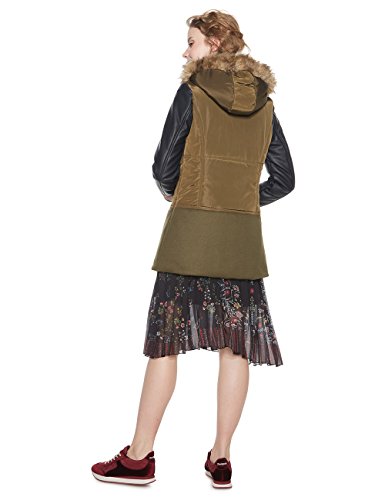 Desigual Padded_Porto Abrigo, (Kaki 4092), 44 para Mujer