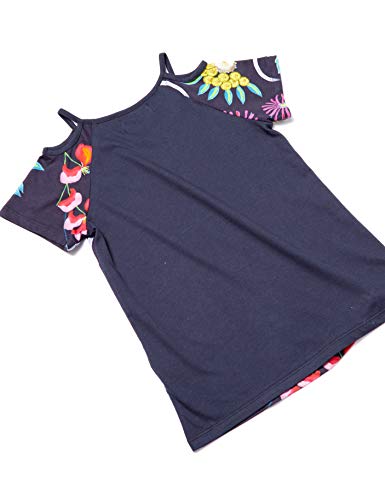 Desigual TS_Tennessee Camiseta, Azul (Navy 5000), 140 (Talla del Fabricante: 9/10) para Niñas