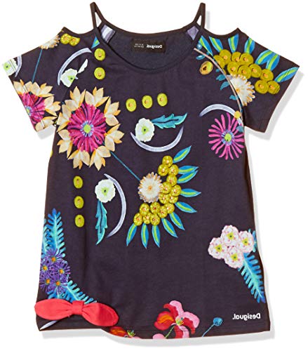 Desigual TS_Tennessee Camiseta, Azul (Navy 5000), 140 (Talla del Fabricante: 9/10) para Niñas