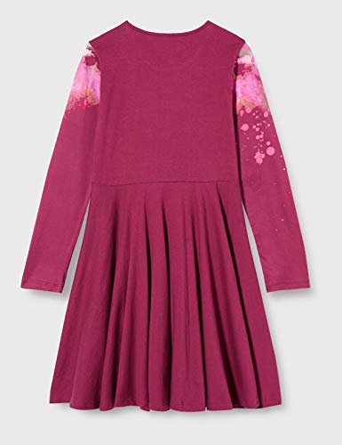 Desigual Vest_Nogales Vestido Casual, Red, 9/10 para Niñas