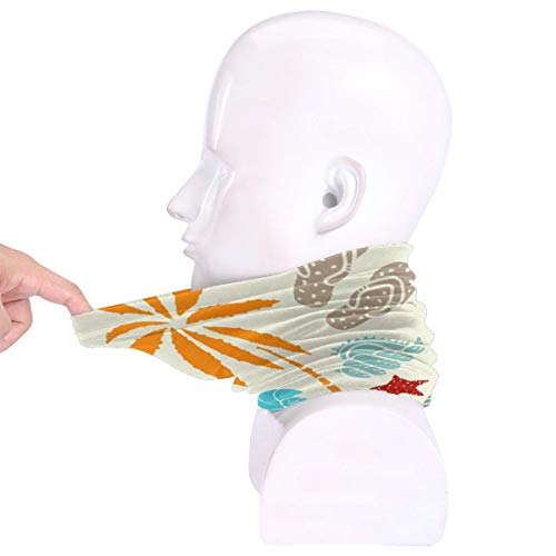 Desing shop Sun Palm Tree Surfboards Beauty Fleece Neck Warmer Men - Windproof Neck Gaiter Face Cover For Cold Weather - Face Scarf For Winter Outdoor Activities
