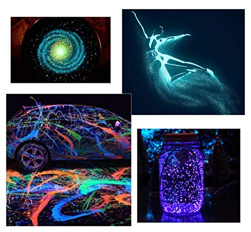 DEWEL Pigmento Fluorescente,Polvo Fluorescente de 20 g para Resina Epoxi/Pintura/Pintauñas