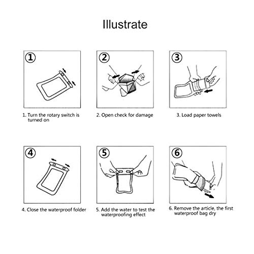 DFV mobile - Waterproof Aquatic Beach Protective Case 30M Underwater Bag for Lenovo Sisley S90 - Transparent