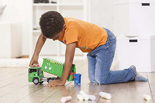 Dickie- Air Pump Garbage Truck Camión de Basura, Color Verde (3805000)