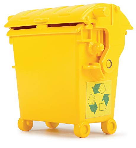 Dickie Toys Happy Series - Camión de Basura Motorizado Scania, con Cubo, Luz, Sonido y Plataforma Móvil, para Niños a partir de 2 Años - 25 cm