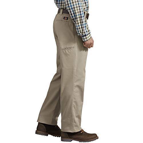 dickies Men's Regular Fit Active Waist Work Pants, Desert Sand, 34 34