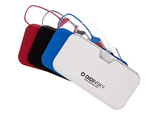 DIDINSKY Gafas de lectura sin patillas graduadas para hombre y mujer transparentes. Gafas de presbicia para hombre y mujer flexibles e irrompibles para vista cansada. Black +3.0 – MOMA