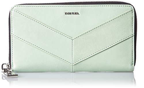 Diesel LE-Zipper Monedero GRANATO Mujer (Verde Claro)