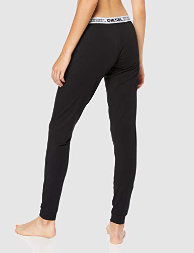 Diesel UFLB-BABYX, Pantalones de Pijama para Mujer, Negro (Black/Bright White E0013/0tawa), 40 (Talla del fabricante: Large)