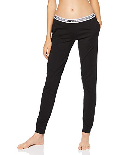 Diesel UFLB-BABYX, Pantalones de Pijama para Mujer, Negro (Black/Bright White E0013/0tawa), 40 (Talla del fabricante: Large)