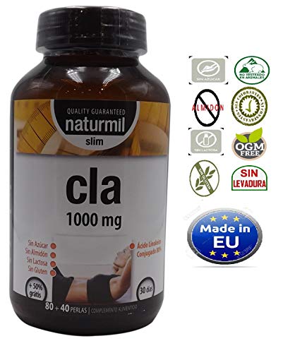 Dietmed Cla Slim 1000 mg - Complemento Alimenticio, 80+40 Perlas