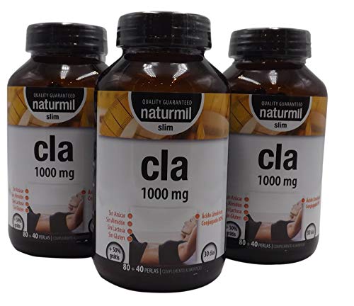 Dietmed Cla Slim 1000 mg - Complemento Alimenticio, 80+40 Perlas