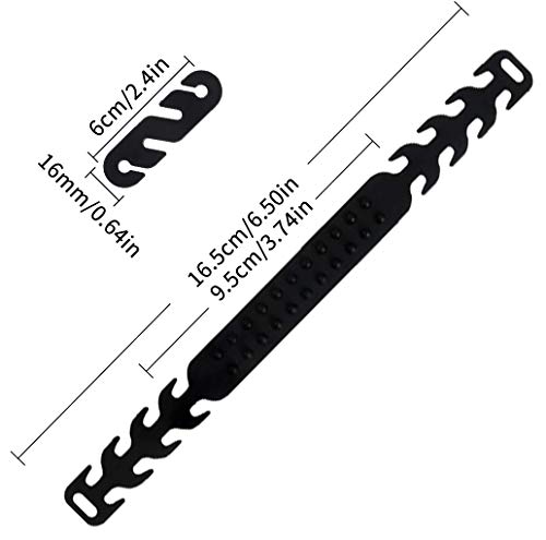 Dioxide 12pcs Extensores de correa para la oreja, cierre de velcro, hebilla de silicona, ajuste antiapretamiento, antideslizante, protector para aliviar el dolor de oído, para niños y adultos