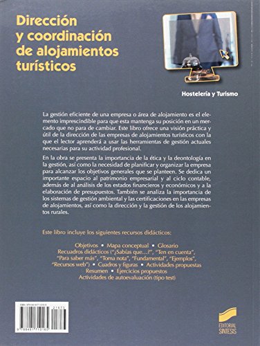 Dirección y coordinación de alojamientos turísticos: 73 (Hostelería y Turismo)
