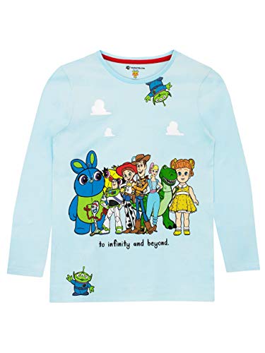 Disney Camiseta de Manga Larga para niñas Toy Story Azul 3-4 Años