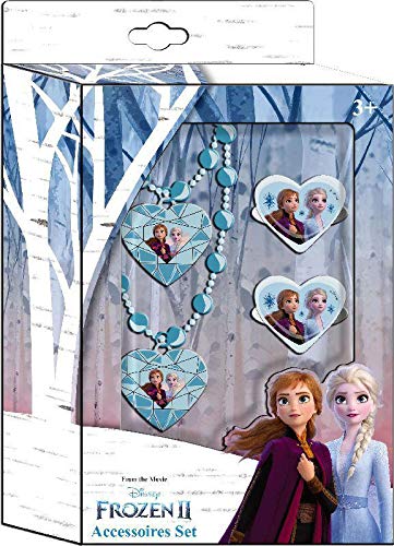Disney Frozen- Set bisuteria 2 Joyería y Maquillaje (Kids WD20778)