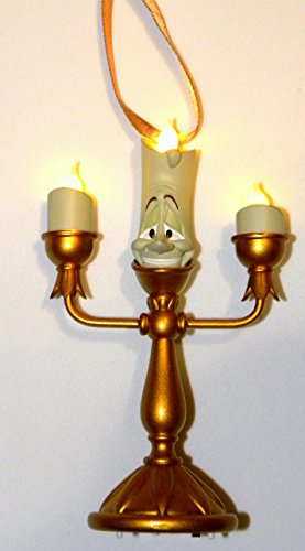Disney Parks Beauty and the Beast Lumiere Light Up Figurine Ornament NEW by Disney