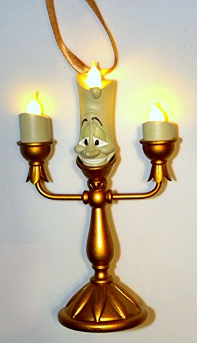 Disney Parks Beauty and the Beast Lumiere Light Up Figurine Ornament NEW by Disney