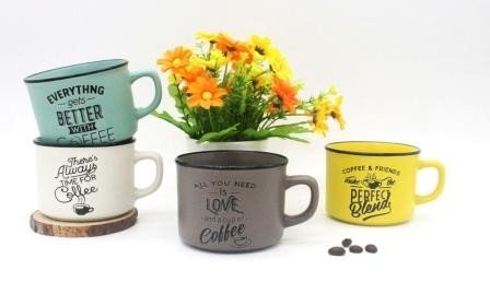 DISOK - Taza Time For Coffee - Tazas Originales con Frases, para Detalles para Bodas, Bautizos, Comuniones y Regalos de Cumpleaños (Precio Unitario)