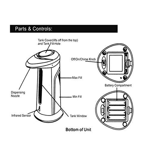 Dispensador de jabón, práctico y práctico, puede mantener la mesa limpia, duradera y resistente para cocinas, oficinas, hoteles