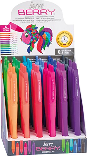 DISPLAY 36 ASS SERVE BERRY GEL PEN QUICK DRY