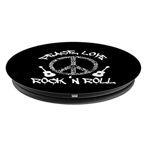 Divertido Regalo de Rock'n Roll Amor y Rock and Roll PopSockets Agarre y Soporte para Teléfonos y Tabletas