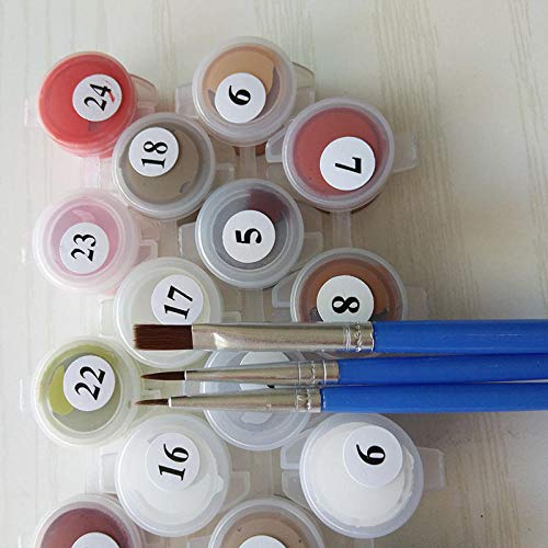 DIY Digital Oil Painting Foreign Girl Angel Wings Cute Innocent Living Room Character Painting Chinese Painting Art Decoration -40X50CM-Framed