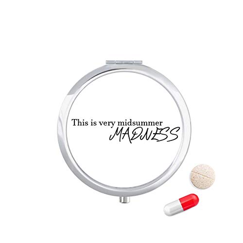 DIYthinker caso de la píldora del recorrido del bolsillo - medicina caja de almacenamiento de drogas regalo espejo dispensador