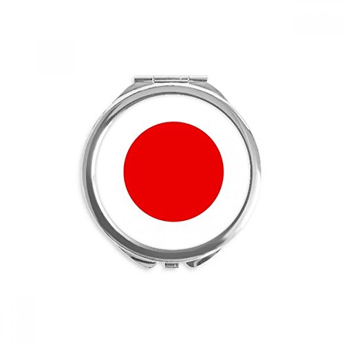 DIYthinker Japón Nacional asiático de la bandera símbolo de la marca espejo redondo portable de la mano del bolsillo del maquillaje