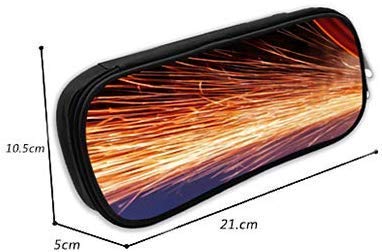 DJNGN Bolso ligero para bolígrafos con doble cremallera para viajes de trabajo, Sword Art Online Accel World, estuche para marcadores de animación japonesa, estuche de almacenamiento de moda para uni