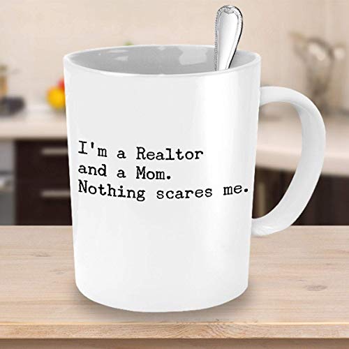 DKISEE - Taza de café divertida para mamá y agente de bienes raíces perfecta, regalo para el día de la madre, ideal como regalo para el día de la madre, inversor empresario inmobiliario, mamá, 11 oz