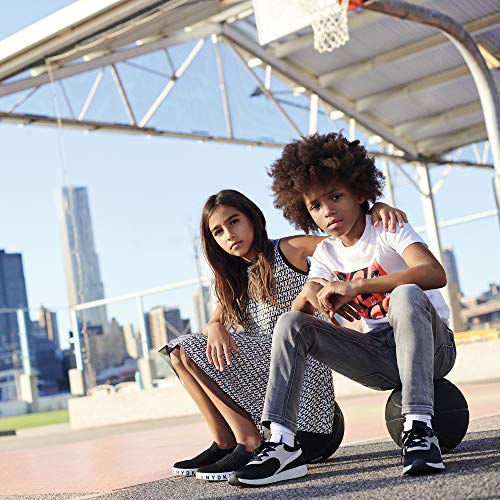 DKNY D39024 - Zapatillas de Deporte para niña, Color Negro, Color Negro, Talla 35 EU