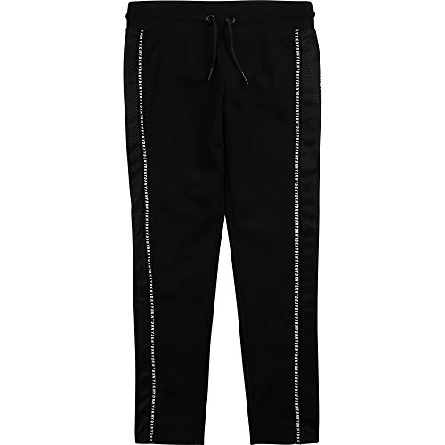 DKNY Jeggings bimateria con Bandas Joven Negro 6AÃ‘OS