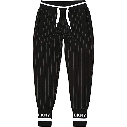 DKNY Pantalón de Punto Milano Joven Negro 8AÃ‘OS