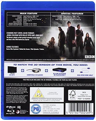 Doctor Who - The Day of the Doctor: 50th Anniversary Special [Reino Unido] [Blu-ray]