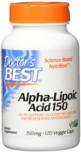 Doctor's Best Alpha Lipoic Acid, 150mg - 120 vcaps 120 unidades 110 g