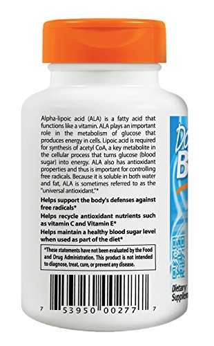 Doctor's Best Alpha Lipoic Acid, 300mg - 180 Vcaps 180 Unidades 140 g