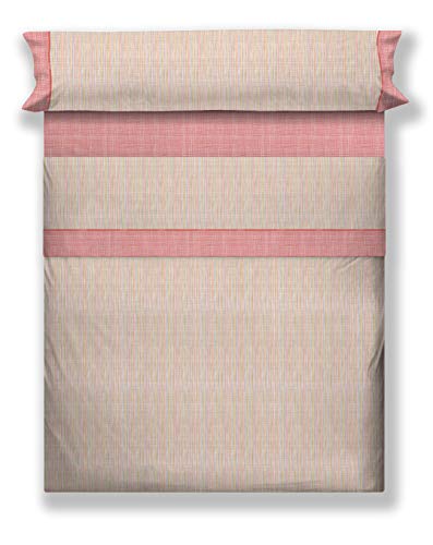 DON ALGODÓN Juego de Sábanas Roqueta, Multicolor, 090 Cm