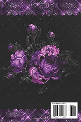 Don't Make Me Use My Teacher Voice: Lined Notebook / Journal , Purple Roses Edition