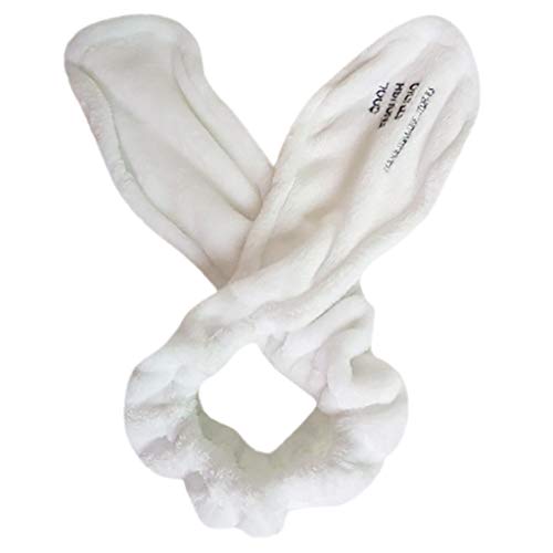 Dorical Diadema Niños Adultos Moda Color Sólido Conejo Simple chicas dulces Estilo Lindo Máscara De Maquillaje Anudado Banda Para El Cabello Headwear